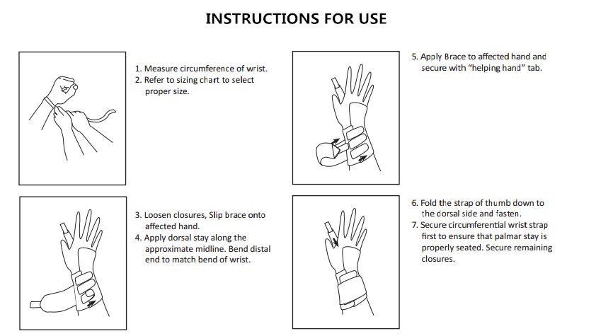 Instructions For Use The Wrist Stabilizer Instructions For Use The Wrist Stabilizer